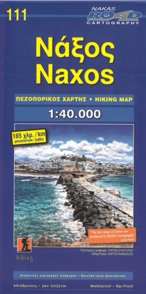 Wandelkaart 111 Naxos, Egeische eilanden - Road Editions