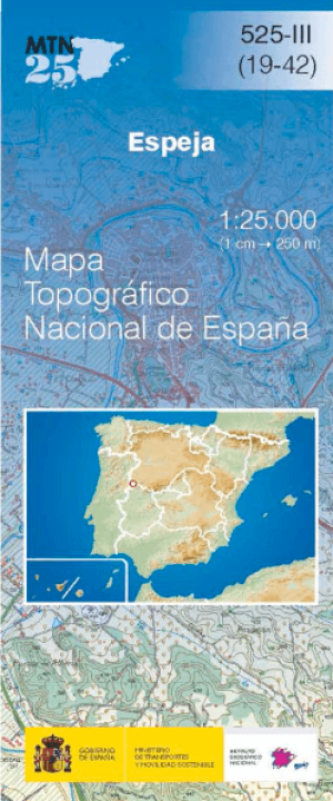 Wandelkaart 00525.3 Espeja, Salamanca, Castillië y léon - CNIG
