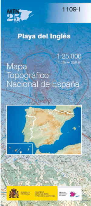 Wandelkaart 001109.1 Playa del Inglés, GRAN CANARIA