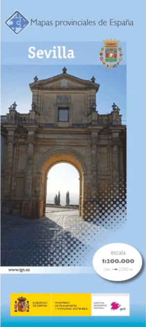 Landkaart Wegenkaart 40 Mapa Provinciales Sevilla - CNIG