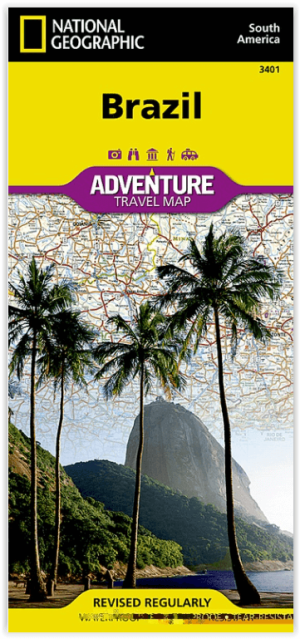 Landkaart Wegenkaart 3401 Adventure Map Brazilië - Nat Geo