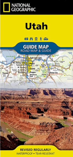 Landkaart Wegenkaart Utah State guide map - Nat Geo