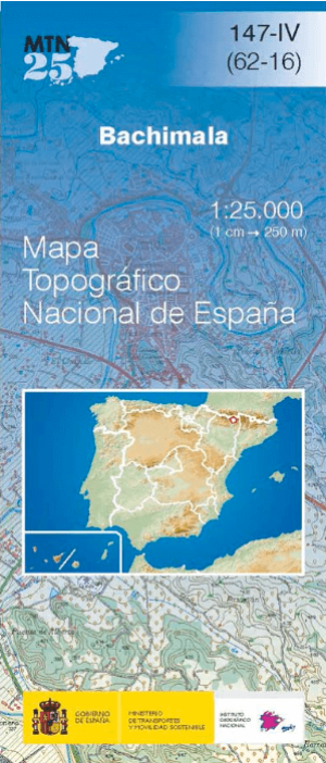 Wandelkaart 00147.4 Bachimala (pic), Huesca Aragon - CNIG