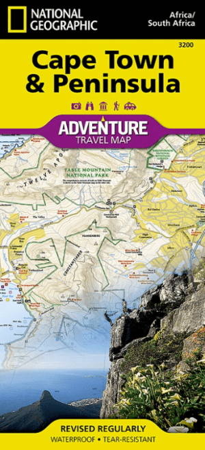 Stadkaart Plattegrond Kaapstad & Peninsula Afrika - Nat Geo