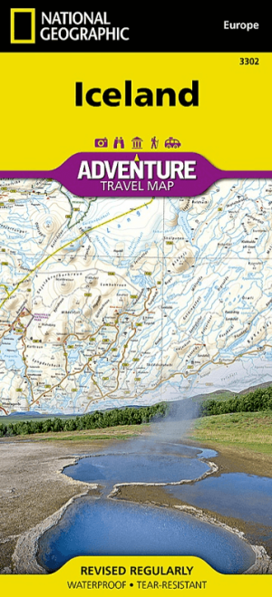 Landkaart Wegenkaart 3302 Ijsland - Nat Geo