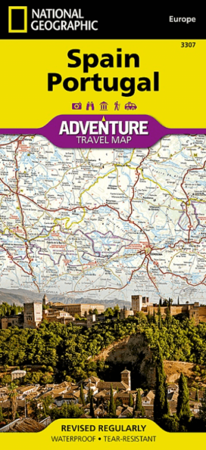 Landkaart Wegenkaart 3307 Spanje & Portugal - Nat Geo