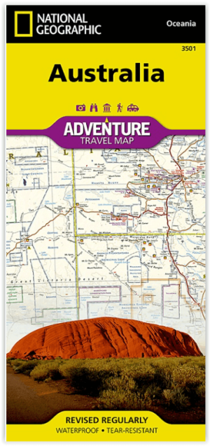 Landkaart Wegenkaart 3501 Adventure map Australië - Nat Geo