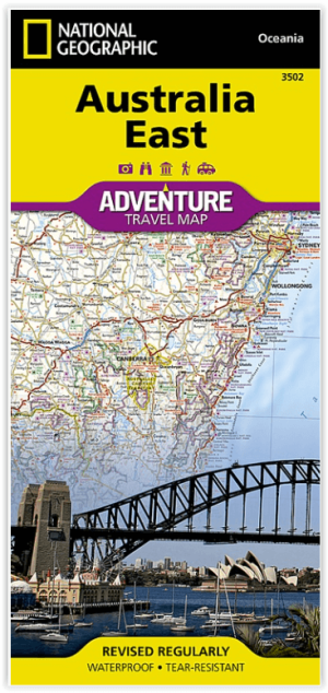 Landkaart Wegenkaart 3502 Adventure map Australië Oost - Nat Geo