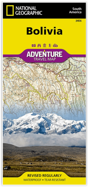 Landkaart Wegenkaart 3406 Adventure map Bolivië - Nat Geo