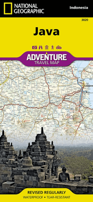 Landkaart Wegenkaart 3020 Java Indonesië - Nat Geo