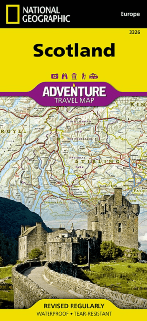 Landkaart Wegenkaart 3326 Adventure map Schotland - Nat Geo