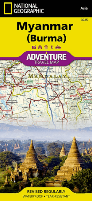 Landkaart Wegenkaart 3025 Myanmar (Birma) - Nat Geo