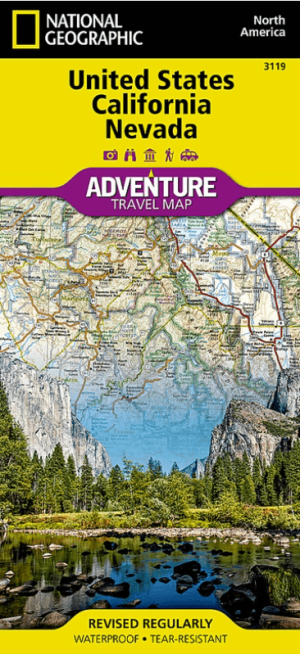 Landkaart Wegenkaart 3119 USA California & Nevada - Nat Geo