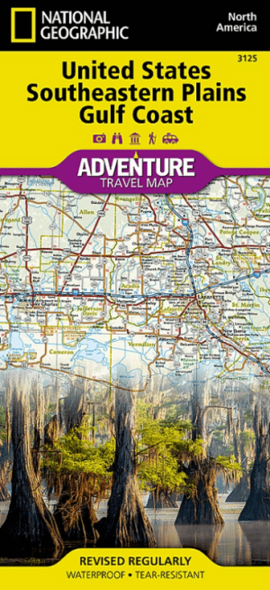 Landkaart Wegenkaart 3125 USA Southeastern Plains & Gulf Coast