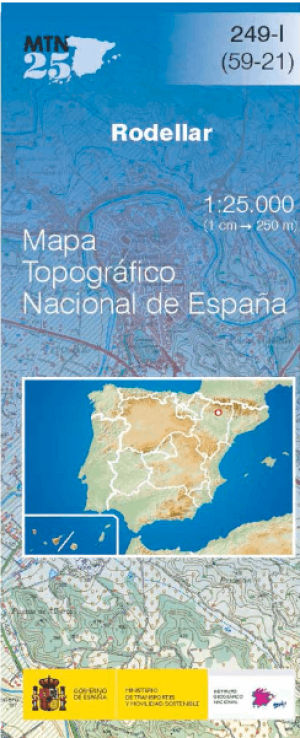 Wandelkaart 0249.1 Rodellar, Huesca, Aragon - CNIG