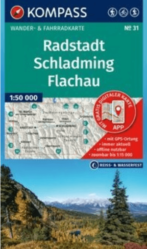 Wandelkaart 31 Radstadt, Schladming & Flachau - Kompass