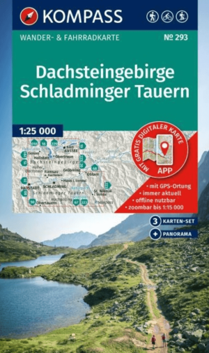 Wandelkaart 293 Dachsteingebirge & Schladminger Tauern - Kompass