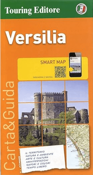 Landkaart Wegenkaart Versilia kustgebied Toscane Italië - TCI