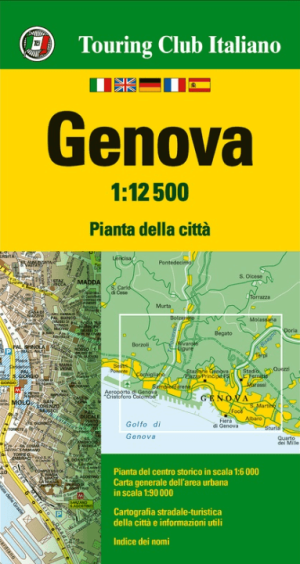 Stadsplattegrond Genua Ligurië Italië - TCI