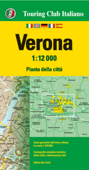 Stadsplattegrond Verona Veneto Italië - TCI