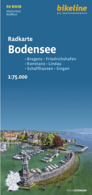 Fietskaart BW08 Bikeline Radkarte Bodensee - Esterbauer
