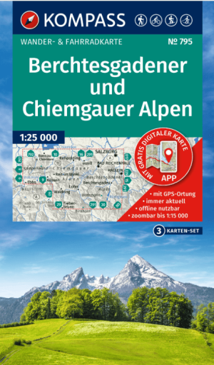 Wandelkaart 795 Berhtesgadener und Chiemgauer Alpen - Kompass