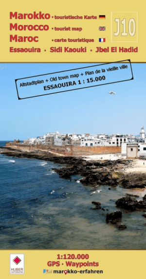 Landkaart Wegenkaart J10 Essaouira, Sidi-Kaouki & Jbel-El-Hadid