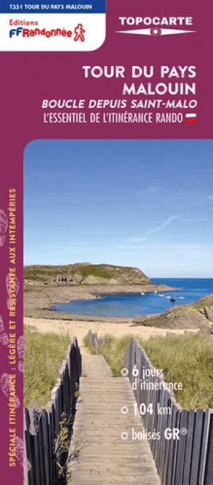 Wandelkaart 351 Tour du pays malouin - Boucle depuis Saint-Malo