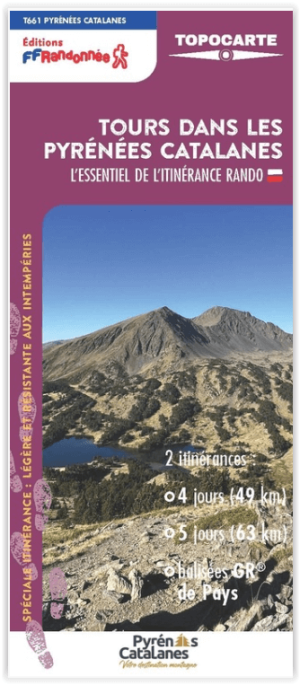 Wandelkaart Tours dans les Pyrénées Catalanes - FFR