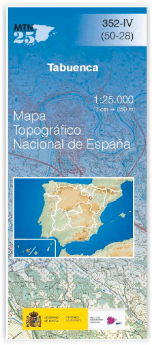 Wandelkaart 00352.4 Tabuenca, provincie Zaragosa, Aragon - CNIG