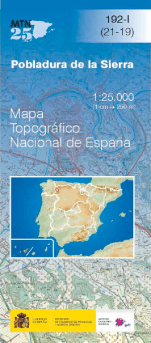 Wandelkaart 00192.1 Pobladura De La Sierra, Léon, Castillië y Léon