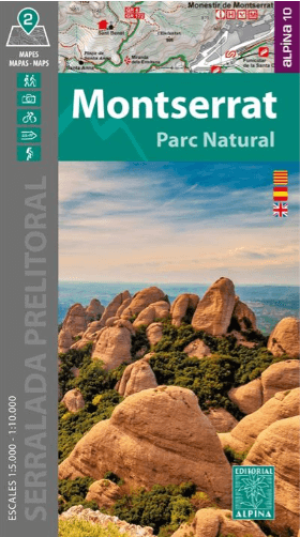 Wandelkaart Montserrat Parc Naturel - Editorial Alpina
