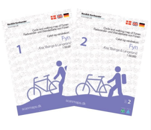 Fietskaart 3/8 Funen/Fyn (2-set) Denemarken - Nordisk