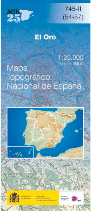 Wandelkaart 00745.2 El Oro, Valencia, Valencia Spanje - CNIG