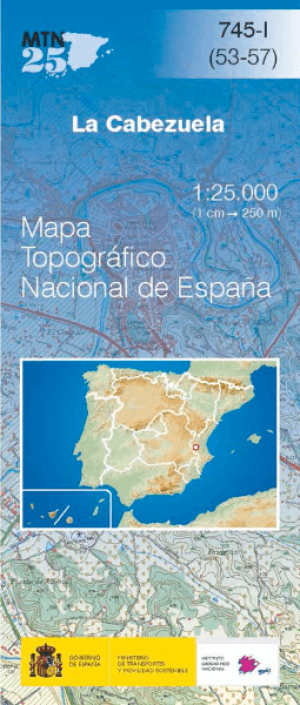 Wandelkaart 00745.1 La Cabezuela, Valencia, Valencia Spanje