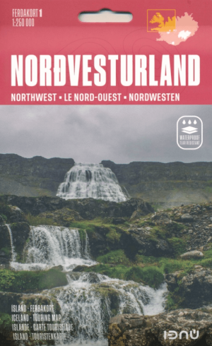 Landkaart Wegenkaart 1 Ijsland Noord-West - Ferdakort