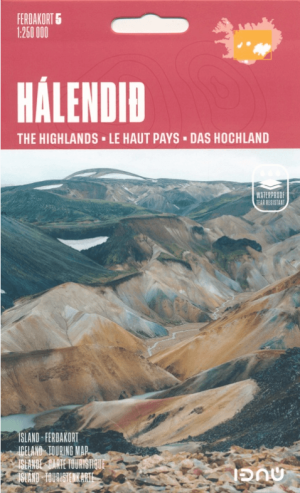 Landkaart Wegenkaart 5 Ijsland Hoogland - Ferdakort