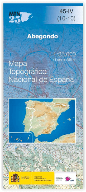 Wandelkaart 0045.4 Abegondo, A Coruna Galicië - CNIG