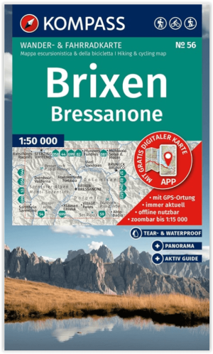 Wandelkaart 56 Brixen & Bressanone - Kompass