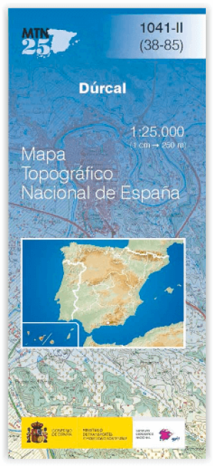Wandelkaart 001041.2 Dúrcal, provincie Granada, Andalusië - CNIG