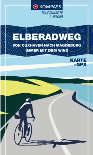 Fietskaart 7002 Elberadweg 2 Cuxhaven-Schmilka - Kompass