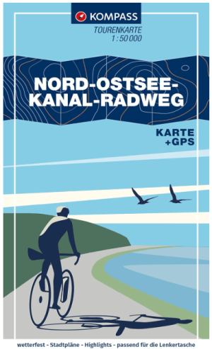 Fietskaart 7054 Nord-Ostsee-Kanal-radweg - Kompass