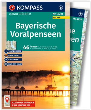 Wandelgids 5450 Wanderführer Bayerische Voralpenseen - Kompass