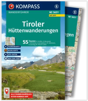 Wandelgids 5651 Tiroler Hüttenwanderungen - Kompass