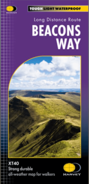Wandelkaart Beacons Way XT40 - Harvey Maps