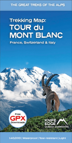 Wandelkaart 20M Tour du Mont Blanc - Knife Edge