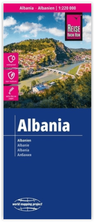 Landkaart Wegenkaart Albanië - Reise Know How