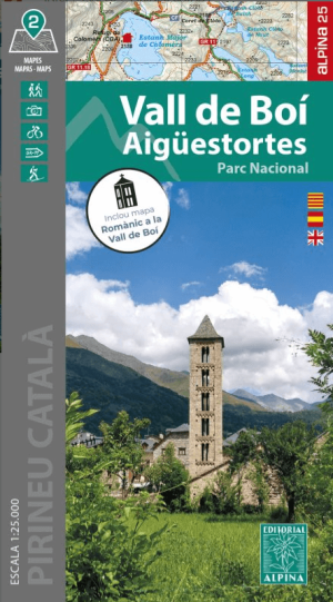 Wandelkaart Vall de Boi & Aigüestortes Parco Nationales - Alpina