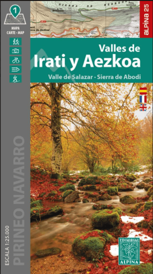 Wandelkaart Valles de Irati y Aezkoa - Ed. Alpina