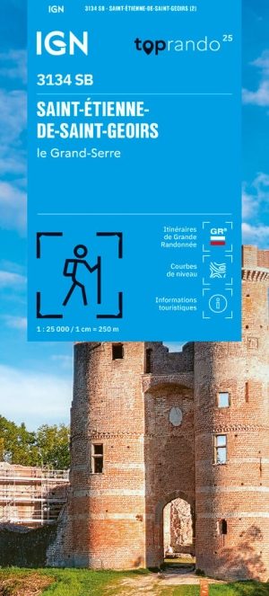 Wandelkaart 3134 SB St-Etienne-de-St-Geoirs & Le Grand-Serre- IGN